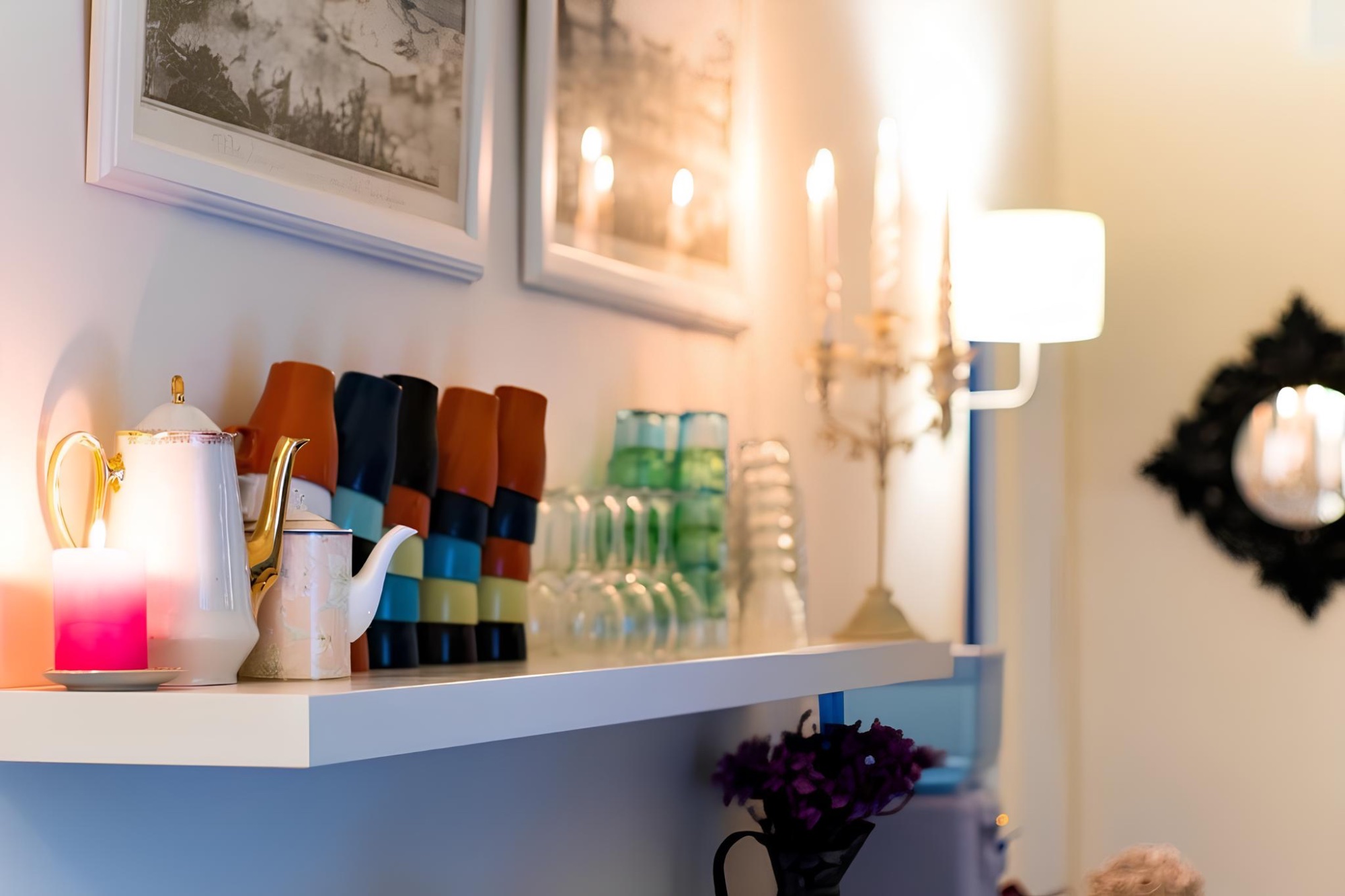 Corridoio con area colazione